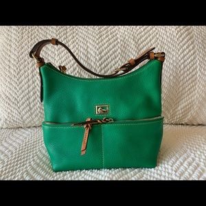 DOONEY & BOURKE GREEN  AND BROWN HANDBAG
